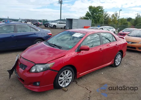 2009 Toyota Corolla S z USA, uszkodzony, nr VIN 2T1BU40E39C160781
